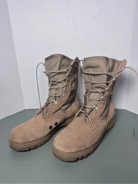 Vibram Men's Tactical Lace-Up Boots in Tan Brown 7R